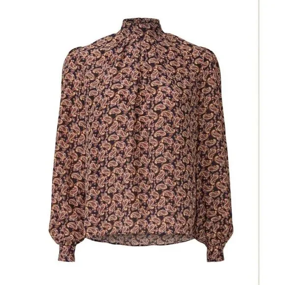 Vanessa Bruno Paolo Paisley Top 🩶 - Picture 2 of 11